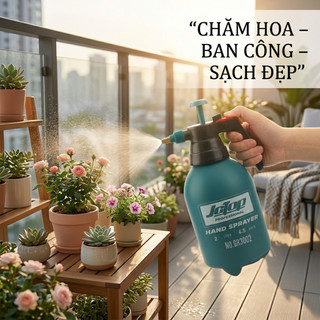 Bình xịt tưới cây cầm tay JcTop 2L đa năng – Phun sương & Phun tia mạnh mẽ