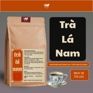 Trà Lá Nam - Lụcbinhorganic -  Thanh lọc thân thể, giảm tích tụ vùng bụng eo, giúp nhẹ bụng dễ tiêu - Bịch 30 túi lọc