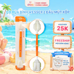 Cọ Rửa Bình Sữa & Núm Ti Wesser 2 Đầu Tiện Lợi Công Nghệ Đức An Toàn – Cocoro Baby