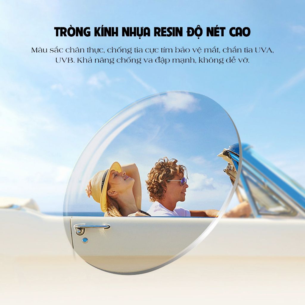 Kính Râm Thời Trang MOCO Gọng Kim Loại Cao Cấp, Form Oval Dễ Đeo, Phù Hợp Đi Biển, Đi Du Lịch 8040