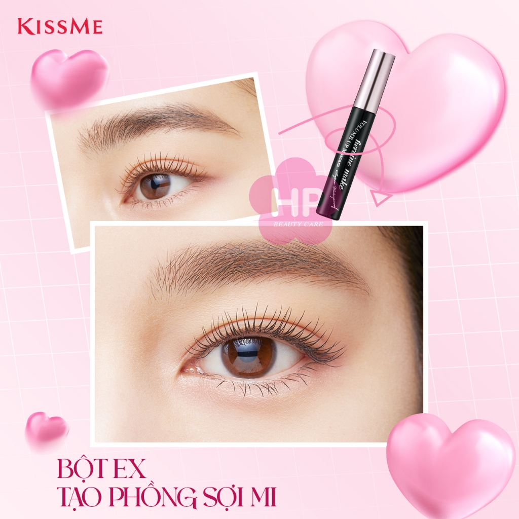 Mascara Nâng Cao Giúp Nâng Cong Và Rậm Mi Kissme Heroine Make Volume Up Mascara Super WP01 (Màu Đen)