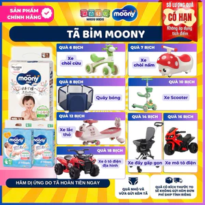 Tã Dán/Quần Moony Nhật Bản Siêu Mềm Mại, Thấm Hút Tốt, Chống Tràn Hiệu Quả Cho Bé Đủ Size