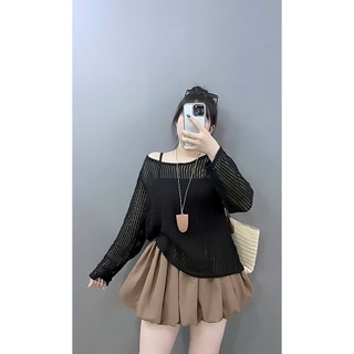 Sét Bigsize Nữ Áo Lưới Phối Áo 2 Dây, Chân Váy Xòe – Trẻ Trung, Hack Dáng 55-92kg A317+G118+CV413