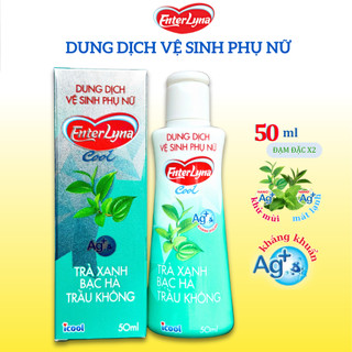 Dung dịch vệ sinh phụ nữ EnterLyna Nước rửa phụ khoa chiết xuất Trầu Không Trà Xanh Bạc Hà, Nano Ag+