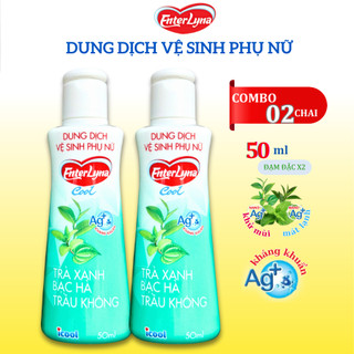 Dung dịch vệ sinh phụ nữ EnterLyna Nước rửa phụ khoa chiết xuất Trầu Không Trà Xanh Bạc Hà, Nano Ag+