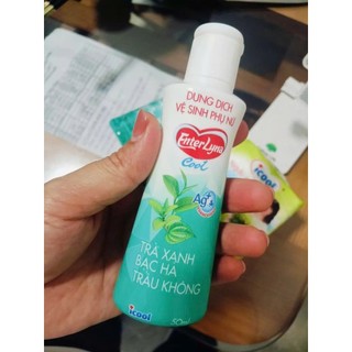 Dung dịch vệ sinh phụ nữ EnterLyna Nước rửa phụ khoa chiết xuất Trầu Không Trà Xanh Bạc Hà, Nano Ag+