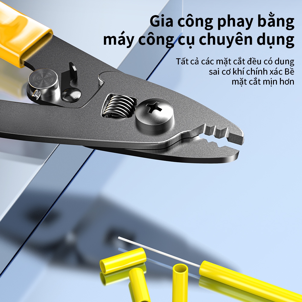 Kìm tuốt 3 khoang + Dao cắt sợi quang FC‑6S – sắc bén, chính xác, bền lâu cho FTTH