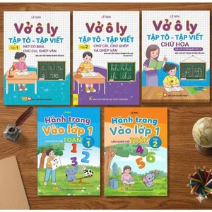 Sách - Combo 5 cuốn Vở Ô Ly Tập Tô - Tập Viết và Làm Quen Với Toán (Lê Mai) - Ndbooks