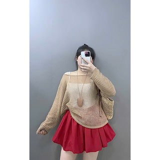 Sét Bigsize Nữ Áo Lưới Phối Áo 2 Dây, Chân Váy Xòe – Trẻ Trung, Hack Dáng 55-92kg A317+G118+CV413