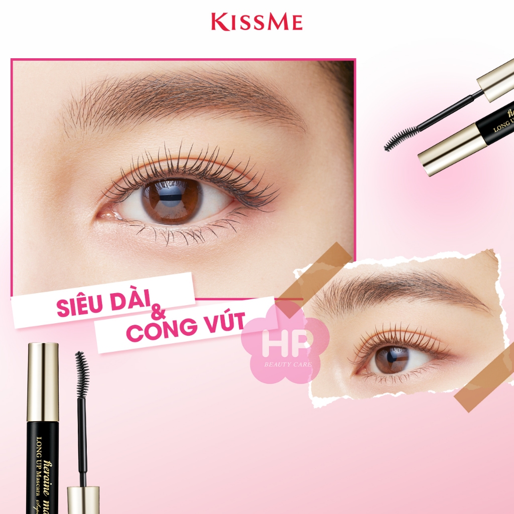 Mascara Nâng Cao Giúp Nâng Cong Và Dài Mi Kissme Heroine Make Long Up Mascara Super WP (Màu Đen 01)