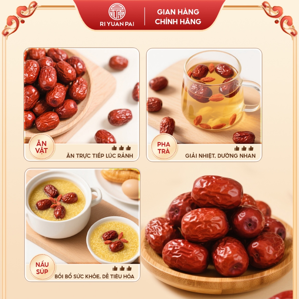 Táo Đỏ Tân Cương Riyuan size trung 200G - 500G - 1KG , không chất bảo quản, nguồn gốc rõ ràng, tốt cho sức khỏe