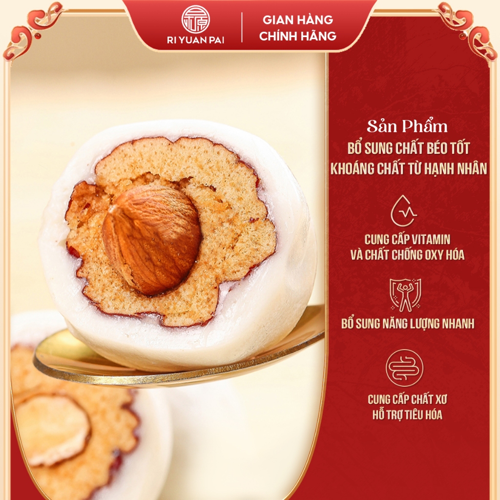 Táo Đỏ Hạnh Nhân Bọc Sữa Riyuan 1KG, nguồn gốc rõ ràng, thơm ngon, bổ sung năng lượng tốt cho sức khỏe