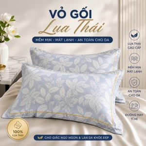 Vỏ Gối Đầu - Vỏ gối ôm Lụa thái, vải lụa siêu mịn, sang xịn, thoáng mát