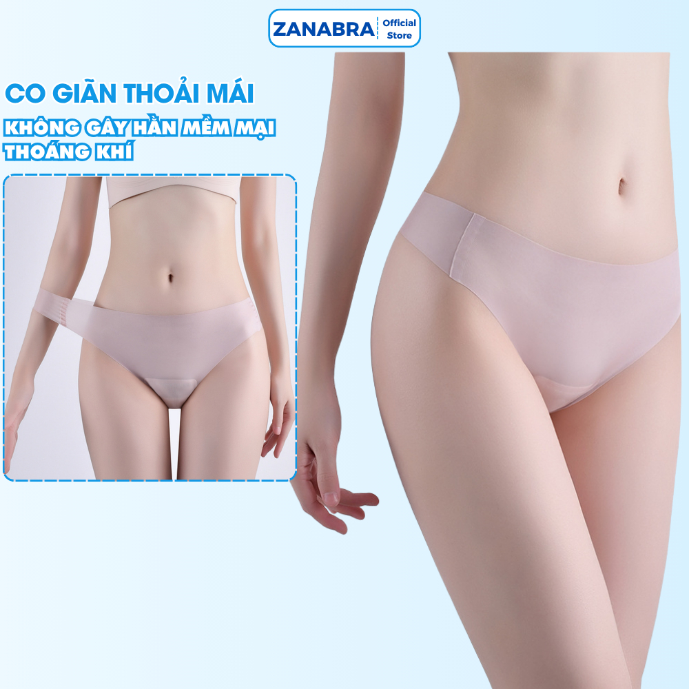 Quần lót lọt khe chất su mỏng nhẹ tàng hình không lộ, quần chíp lọt khe đáy dán thoáng khí ZANA L617