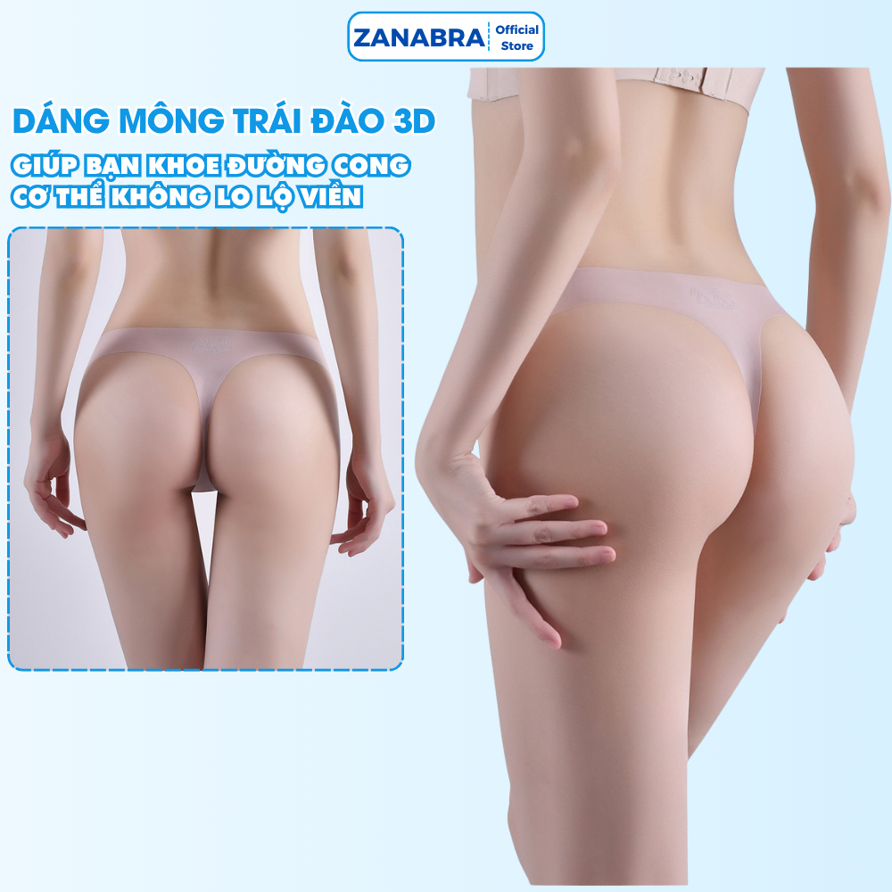Quần lót lọt khe chất su mỏng nhẹ tàng hình không lộ, quần chíp lọt khe đáy dán thoáng khí ZANA L617