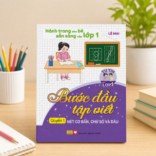 Sách - Bộ  2 cuốn Bước Đầu Tập Viết (Hành trang cho bé sẵn sàng vào lớp 1) - ndbooks