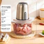 Máy Xay Thịt Đa Năng Qcooko 2.2L Cối Thủy Tinh Xay Rau Củ Hạt Cứng Cực Nhuyễn, Bh 12 tháng