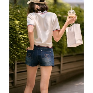 CARA Quần jean ngắn nữ Mara dáng A mini năng động