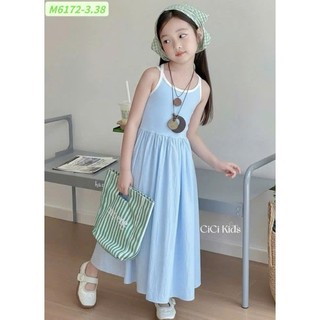 ĐẦM MAXI 2 DÂY VIBE ĐI BIỂN, CHUẨN STYLE HÀN CHO BÉ 9-40KG | AnhMy Baby