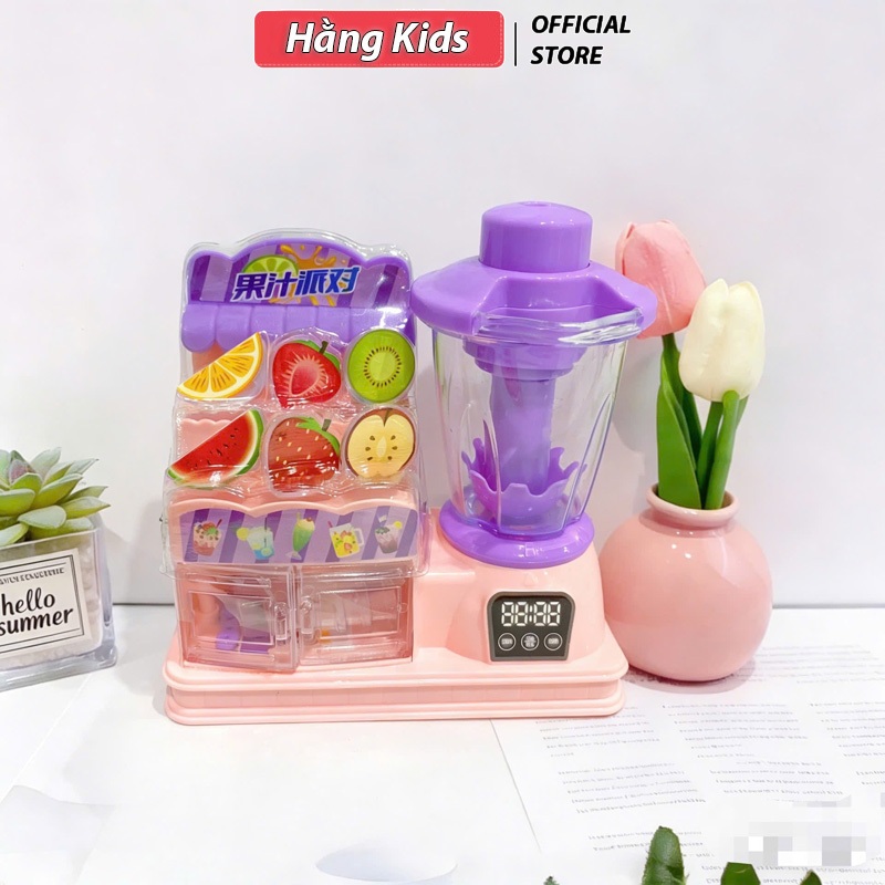 Đồ chơi máy xay sinh tố kèm hoa quả trái cây, đồ chơi nhà bếp nấu ăn cho bé