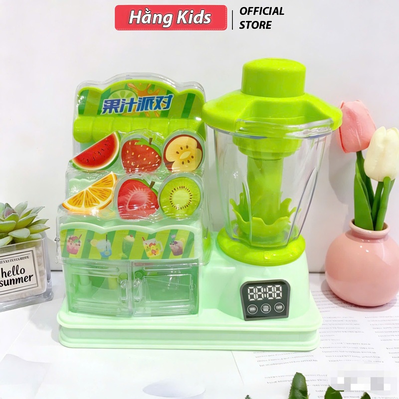 Đồ chơi máy xay sinh tố kèm hoa quả trái cây, đồ chơi nhà bếp nấu ăn cho bé