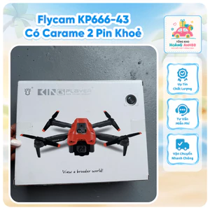 Flycam KP666-43 Có Cam – Drone Gấp Gọn 2 Pin, Máy Bay Điều Khiển Từ Xa Bay Ổn Định