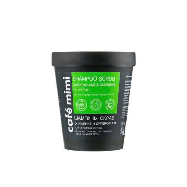 H94_Dầu gội tẩy tế bào chết da đầu CAFÉ MIMI làm sạch và làm phồng tóc 330g