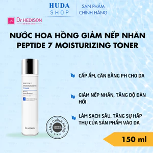 Nước hoa hồng giảm nếp nhăn Dr.Hedison Peptide 7 Moisturizing Toner 150 ml