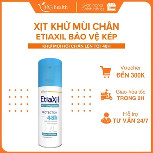Khử mùi dạng xịt Etiaxil Anti - Transpirant Protection 48h kiểm soát tuyến mồ hôi chân (Chai 100ml)