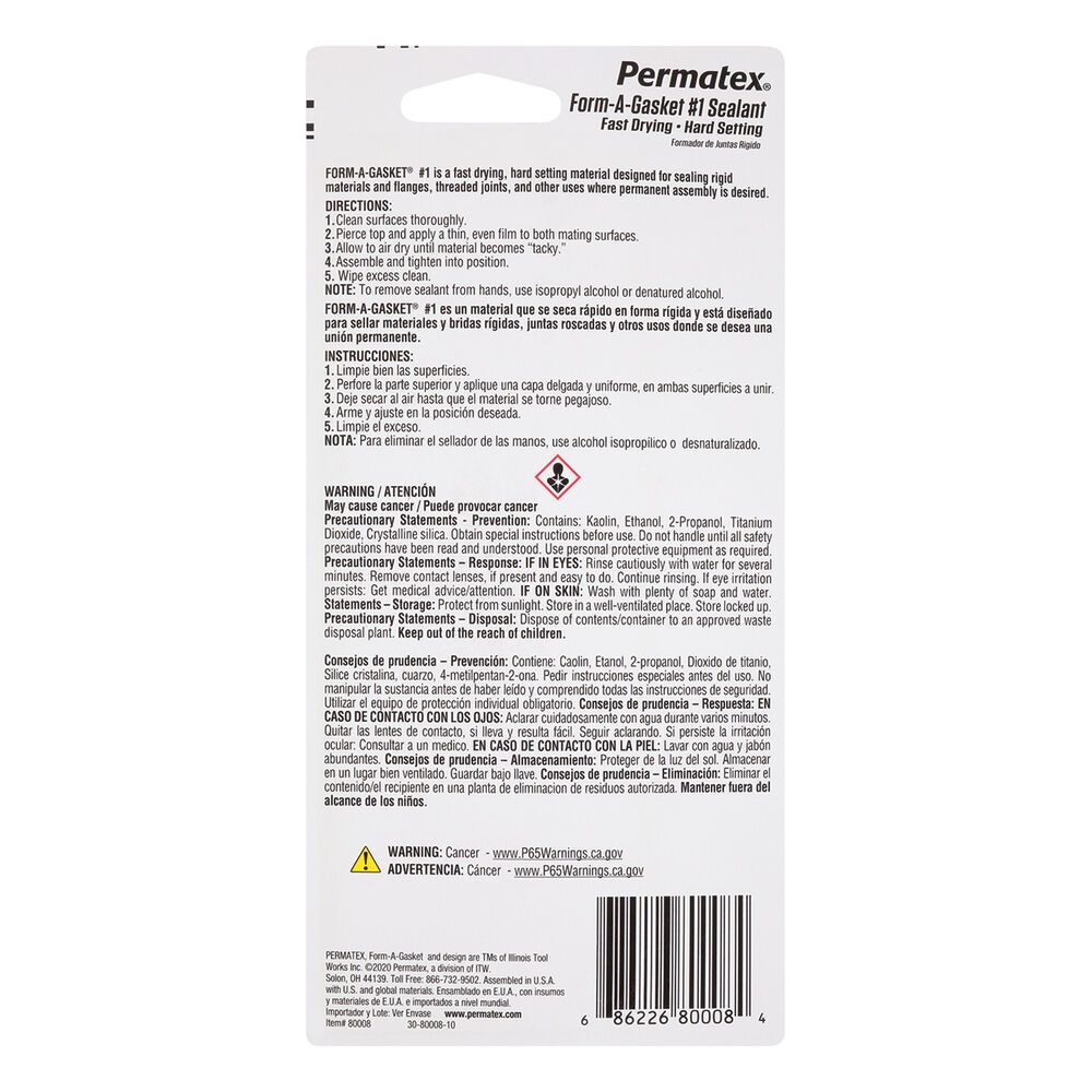 KEO DÁN ĐA NĂNG PERMATEX LOẠI 1 85G