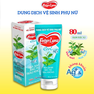 Dung dịch vệ sinh phụ nữ EnterLyna Nước rửa phụ khoa chiết xuất Trầu Không Trà Xanh Bạc Hà, Nano Ag+