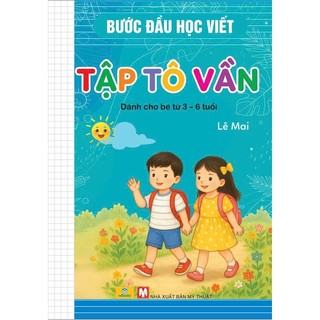 Sách - Bước đầu học viết - Tập tô vần (Dành cho bé từ 3-6 tuổi) - ndbooks