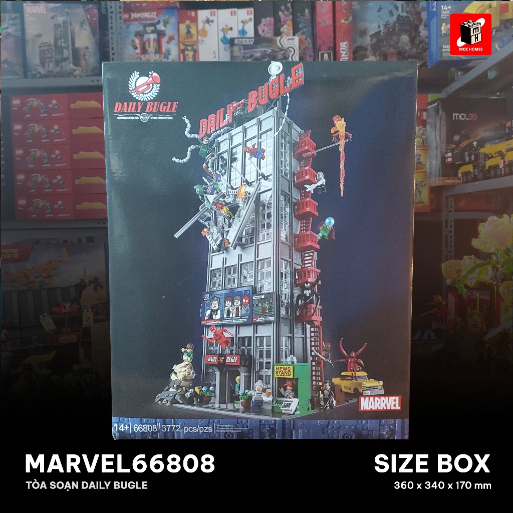 [IN LƯNG] Đồ chơi lắp ráp mô hình Tòa soạn báo Daily Bugle SpiderMan | 3372PCS | BigBuy360 - bigbuy360.vn