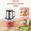 Máy xay thịt đa năng Bear QCOOKO, chỉ mất 1S, dung lượng lớn, đa năng: Xay thịt, cháo, đá, rau, Thủy tinh 304 không gỉ