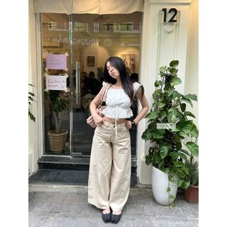 ( CÓ MÀU ĐEN) 𝐇𝐨𝐫𝐢z𝐨𝐧 𝐊𝐚𝐤𝐢 - Quần kaki suông rộng dáng đứng nhien.official NQD00004