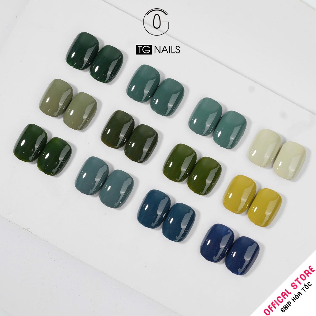 Set sơn gel 12 màu xanh TG cá tính, tôn da tay