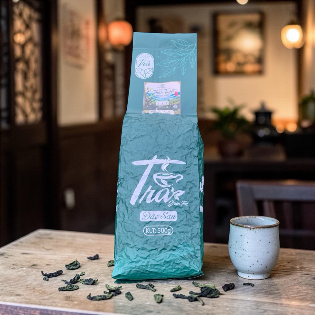 [1kg]Combo 2 gói trà shan tuyết 500g - Tinh hoa từ cao nguyên Mộc Châu - 100% tự nhiên - Hương thơm - Giảm căng thẳng