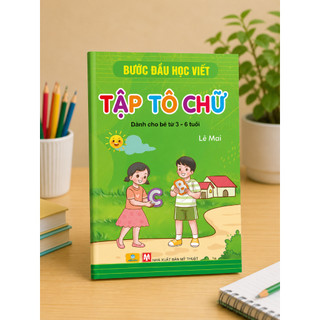 Sách - Bước đầu học viết - Tập tô chữ ( dành cho bé từ 3-6 tuổi ) Lê Mai - Ndbooks