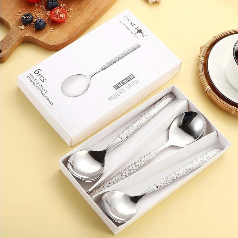 Bộ Thìa Oyatton Inox 18/10 – OYT573, Bộ 6 Thìa Inox 18/10 Sang Trọng
