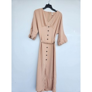 Đầm nữ dáng dài cổ V tay lỡ hãng J-P Size S