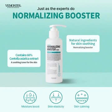 H103_Toner Dưỡng Ẩm Làm Dịu Da Vemontes NORMALIZING BOOSTER TONER 150ml