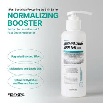 H103_Toner Dưỡng Ẩm Làm Dịu Da Vemontes NORMALIZING BOOSTER TONER 150ml