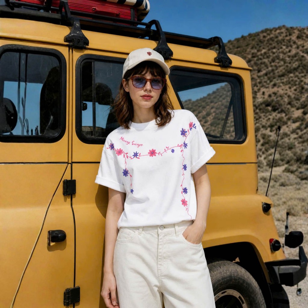 Áo Thun Phối Dây Viền Cổ Trắng Basic, Chất Cotton Thoáng Mát, Có Kèm Hình Thật.