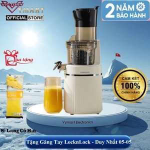 Máy Ép Chậm Locknlock Bianco Slow Juicer 0.8L EJJ421IVY Ép Hoa Quả Trái Cây Kiệt Bã - Bảo Hành 2 Năm