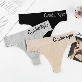 Quần Lót Nữ , Quần Lót Cotton Lọt Khe phối cạp chữ cá tính mã Q415 BC_CHIC LINGERIE