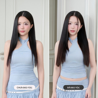 Bộ Tóc Kẹp 3 Phím CAPELLI Thẳng Silky Straight 50cm