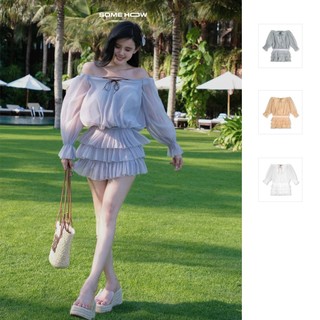 [Deal Độc Quyền] Đầm Ngắn Nữ Loose Top 3 Layers , Chất Vải Tơ Nến Thoải Mái , WDN076  SOME HOW STORE