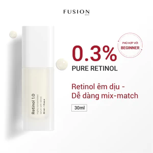 Fusion Retinol 0.3%, Tinh chất Retinol Dưỡng Da Săn Chắc & Mịn Màng 30ml