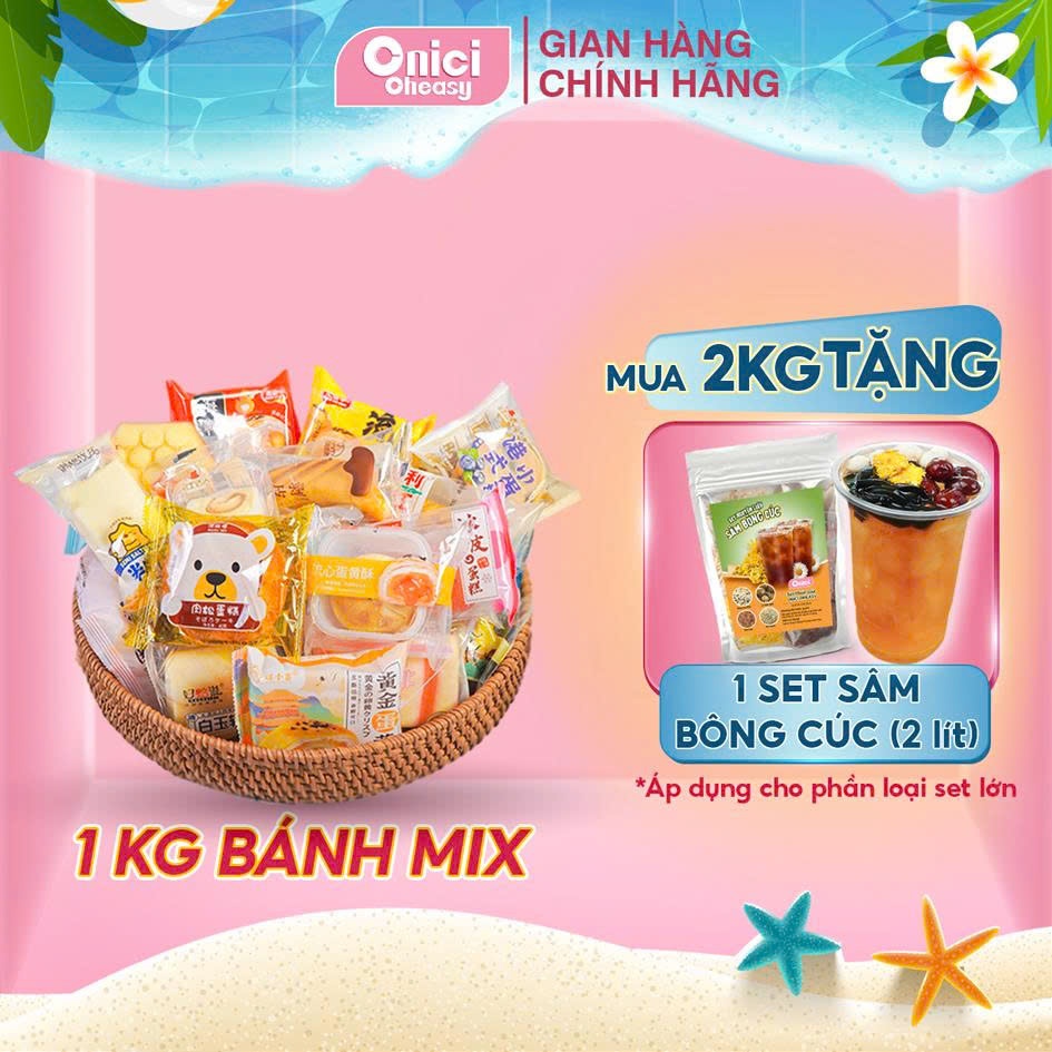 Bánh mix Đài Loan nhiều loại ONICI loại 500gr-1000gr