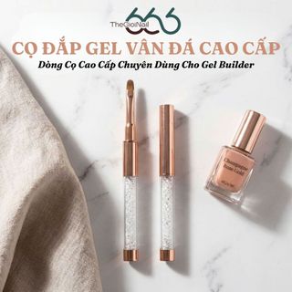 Cọ Đắp Gel Vân Đá Cao Cấp – Cọ Gel Có Nắp Bảo Vệ, Thân Pha Lê Sang Trọng Chuẩn Salon THEGIOINAIL666